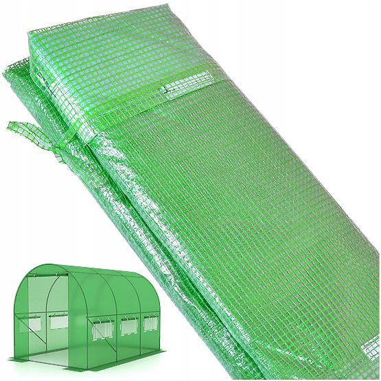 Abdeckung für Folientunnel Gewächshaus 2x3 m