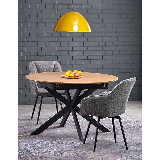 ACORD ausziehbarer Tisch, natur/schwarz (2p=1 Stück)