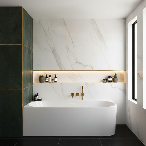 Acryl-Eckbadewanne BELLANTO SLIM 170 Links