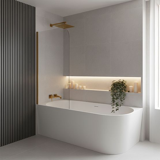 Acryl-Eckbadewanne BELLANTO SLIM 170 Links