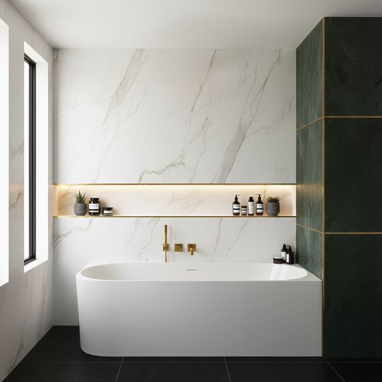 Acryl-Eckbadewanne BELLANTO SLIM 170 Rechts