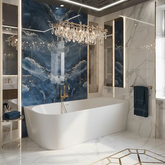 Acryl-Eckbadewanne BELLANTO SLIM 170 Rechts