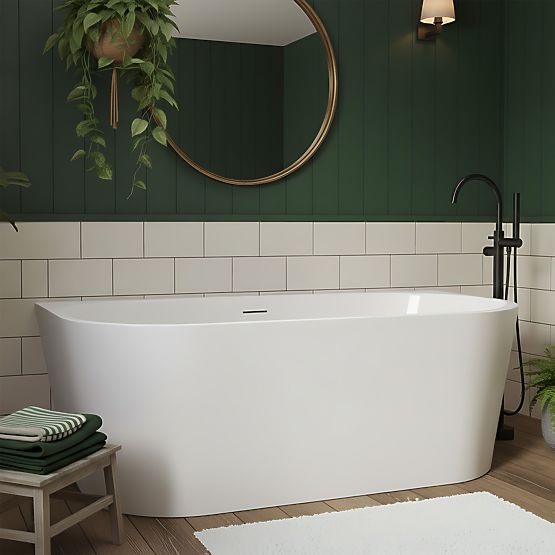 Acryl-Wandbadewanne OLIMPIA 170 cm