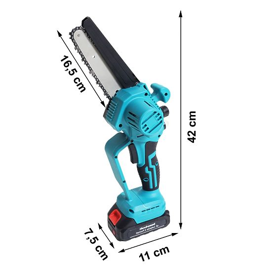 Akku-Kettensäge Mini Handsäge bürstenloser Motor 21V + Koffer