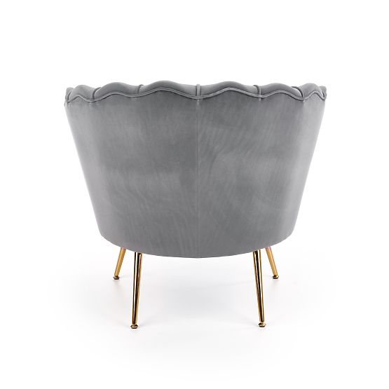 AMORINITO Relaxsessel grau / gold