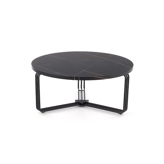 ANTICA Couchtisch Platte - schwarzer Marmor, Gestell - schwarz (2p=1Stk)