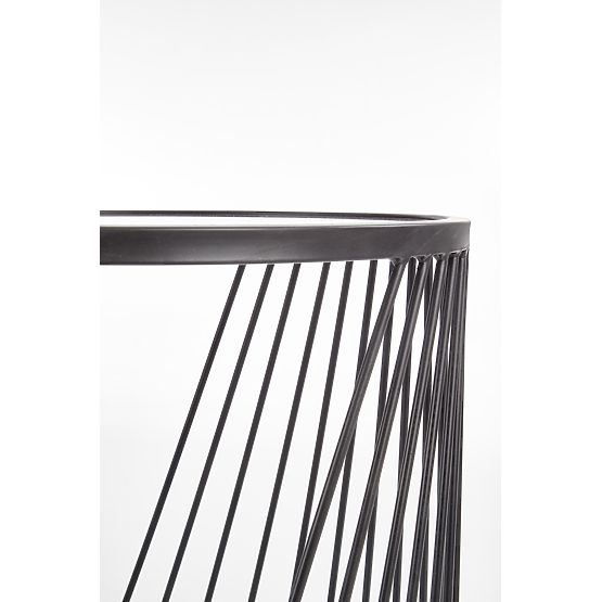 ANTILLA Set aus 2 Tischen Schwarz/Rauch (1p=1Stk)