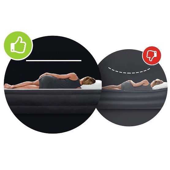 Aufblasbare Matratze mit Pumpe Bett Velour Intex 64148ND