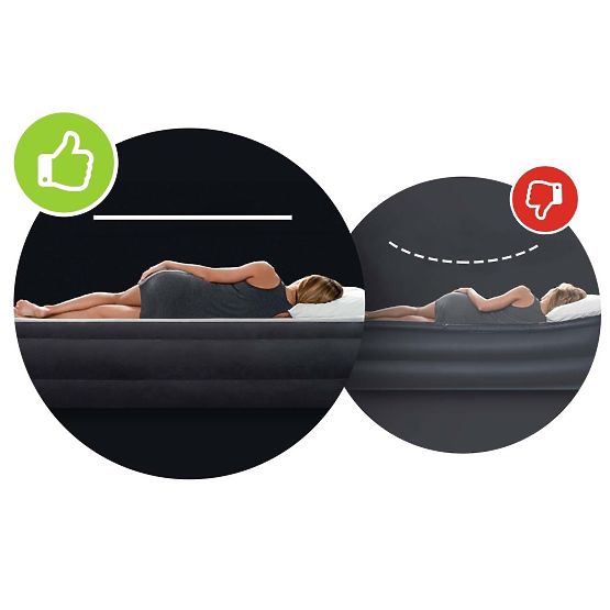 Aufblasbare Schlafmatratze 203x152 cm Doppelbett INTEX 64143