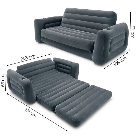 Aufblasbares ausziehbares Sofa Bett Matratze 2-in-1 INTEX 66552