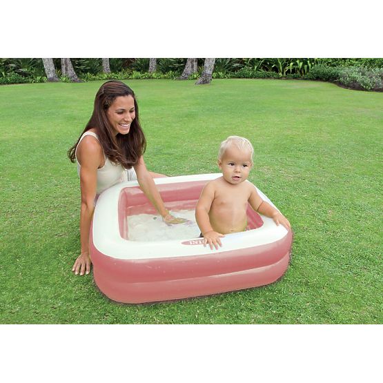 Aufblasbares Kinderplanschbecken 57100 Hellrosa - INTEX