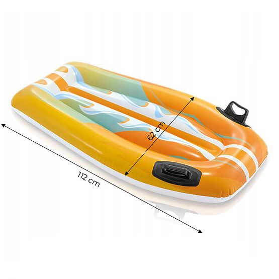 Aufblasbares Schwimmbrett mit Griffen für Kinder INTEX 58165 ORANGE