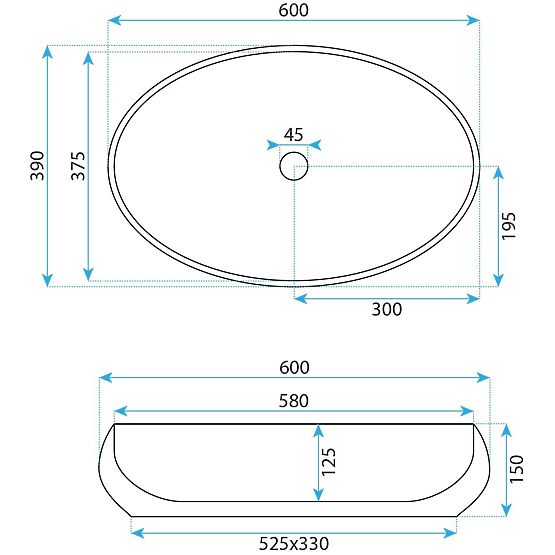 Aufsatzwaschbecken Rea Maya