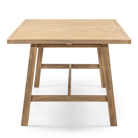Ausziehbarer Gartentisch Castello, 200-295 cm, Teak-Optik, Akazienholz FSC