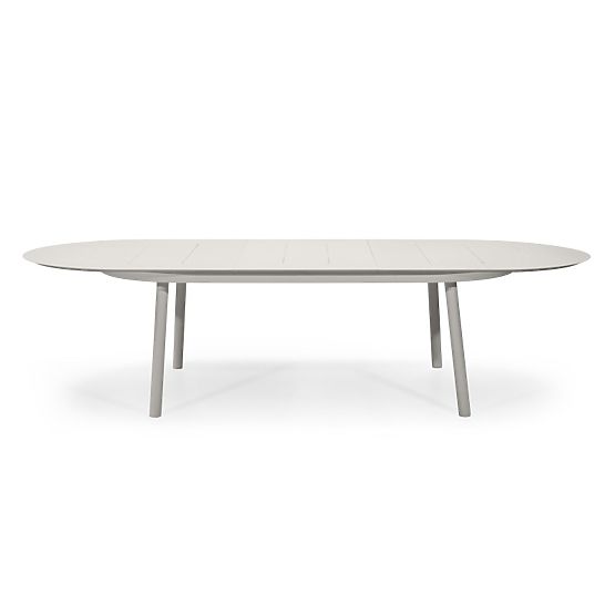 Ausziehbarer Gartentisch Marinelli 230-300 cm, Aluminium, hellbeige