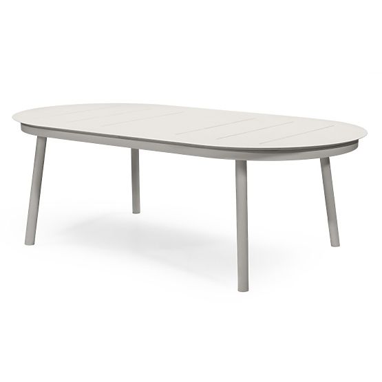 Ausziehbarer Gartentisch Marinelli 230-300 cm, Aluminium, hellbeige