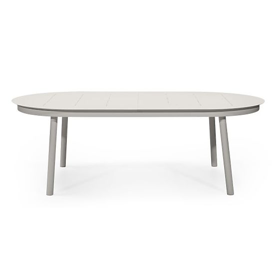 Ausziehbarer Gartentisch Marinelli II 230-300 cm, Aluminium, hellbeige