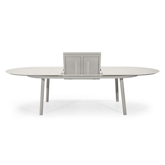 Ausziehbarer Gartentisch Marinelli II 230-300 cm, Aluminium, hellbeige