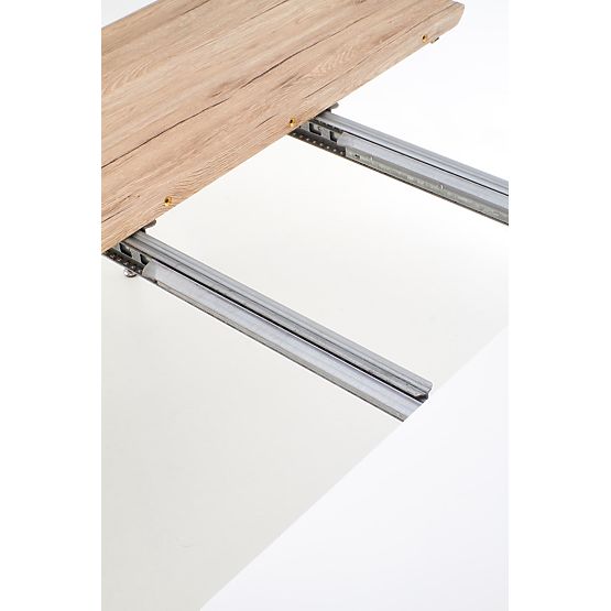 Ausziehbarer Tisch CALIBER weiß / Eiche San Remo (1p=1Stk)
