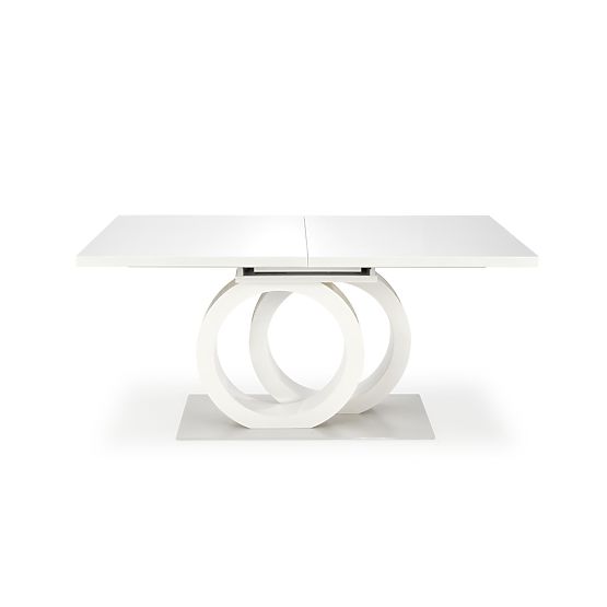 Ausziehbarer Tisch GALARDO, weiß / gold (3p=1ks)