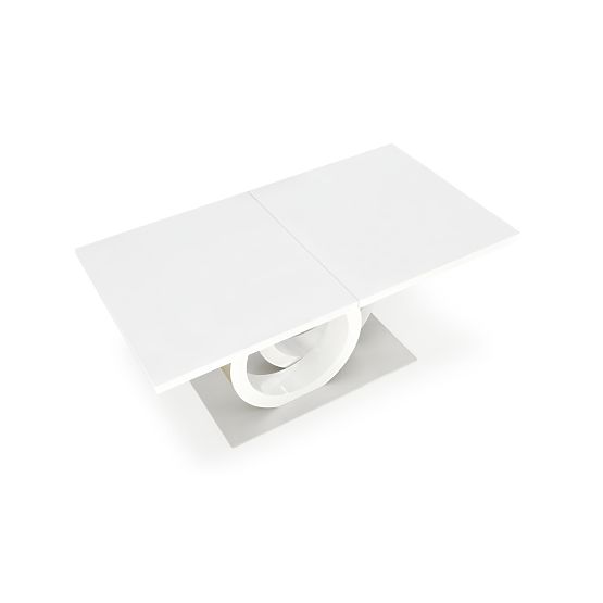 Ausziehbarer Tisch GALARDO, weiß / gold (3p=1ks)