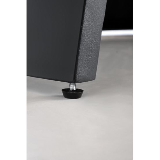 Ausziehbarer Tisch GIACOMO, Platte - natur, Beine - schwarz (2p=1 Stk)