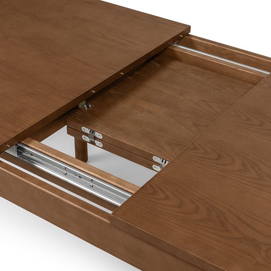 Ausziehbarer Tisch Iselio 160-200 cm, rechteckig, braun