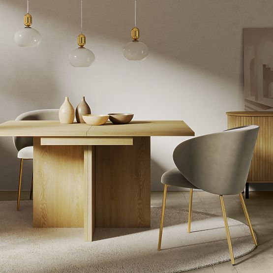 Ausziehbarer Tisch Jose 140-200 cm, rechteckig, Eiche Cremona Torro