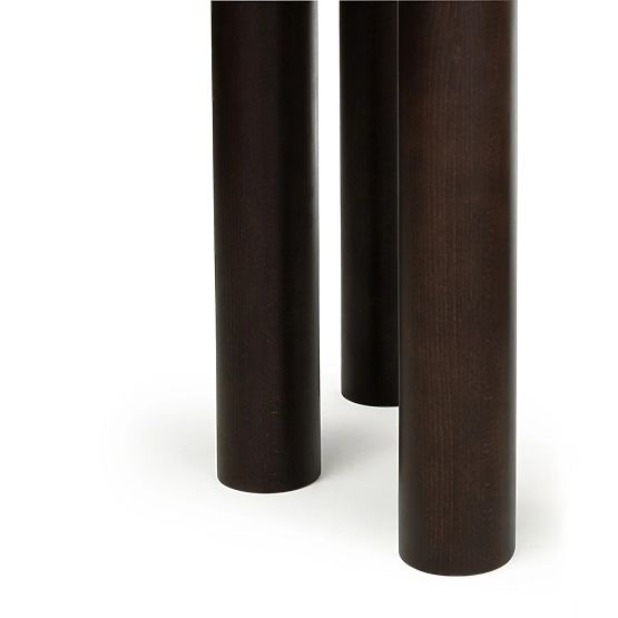 Ausziehbarer Tisch Loa 140-200 cm, Eichenfurnier, Nussbaum, Buchenholz, abgerundet