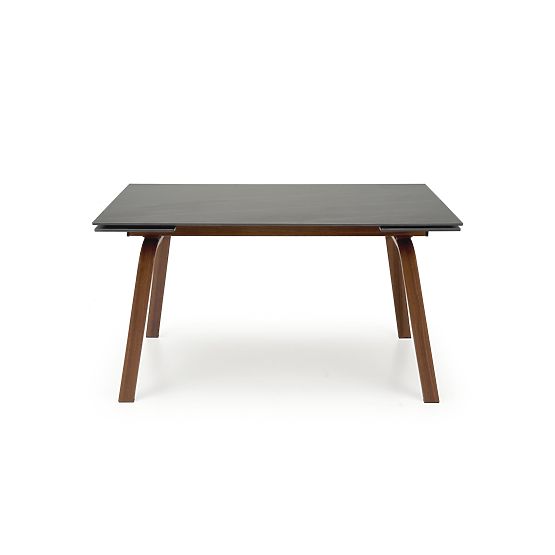 Ausziehbarer Tisch LOZANO, schwarzer Marmor / Walnuss (2p=1Stk)