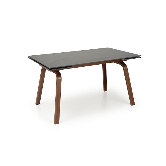 Ausziehbarer Tisch LOZANO, schwarzer Marmor / Walnuss (2p=1Stk)