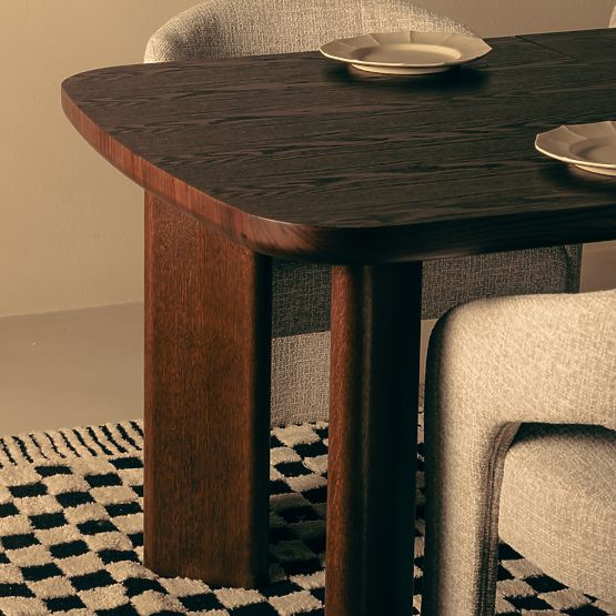 Ausziehbarer Tisch Marbella 160-200 cm, rechteckig, dunkle Eiche