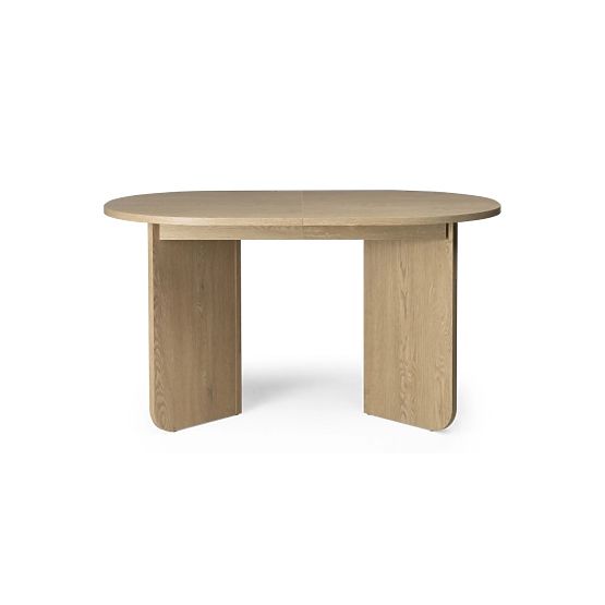 Ausziehbarer Tisch Mou 140-200 cm, Eiche Cremona Torro, ovale Platte