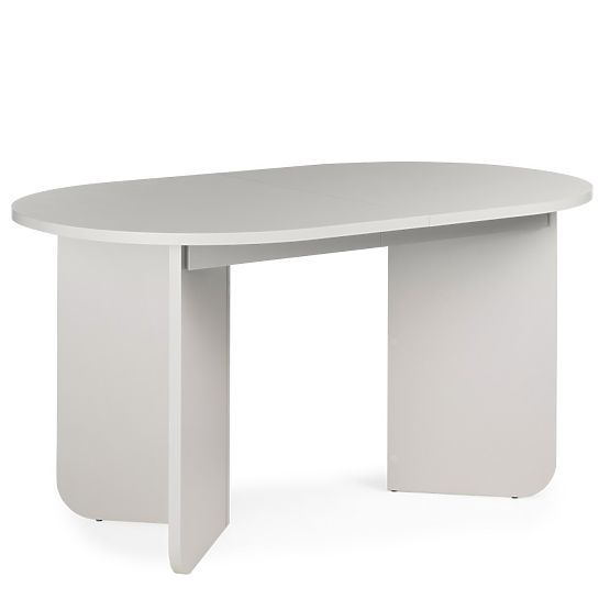 Ausziehbarer Tisch Mou 140-200 cm, kaschmirfarben, ovale Platte