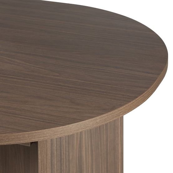 Ausziehbarer Tisch Mou 140-200 cm, Lincoln-Nussbaum, ovale Platte