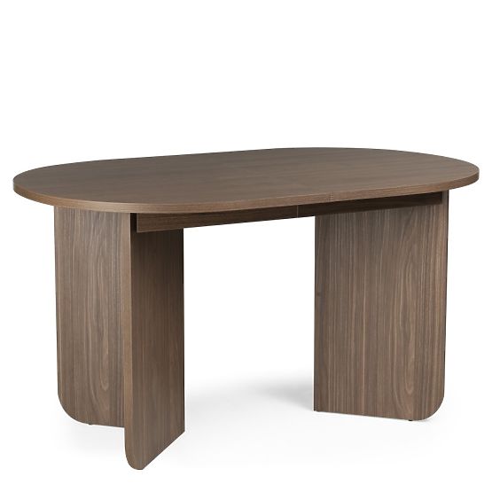Ausziehbarer Tisch Mou 140-200 cm, Lincoln-Nussbaum, ovale Platte