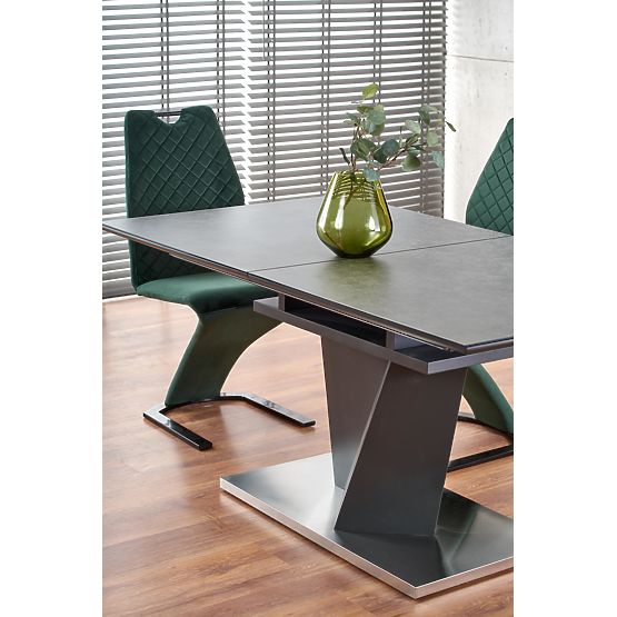 Ausziehbarer Tisch SALVADOR Platte - dunkle Asche, Beine - dunkle Asche (3p=1Stk)