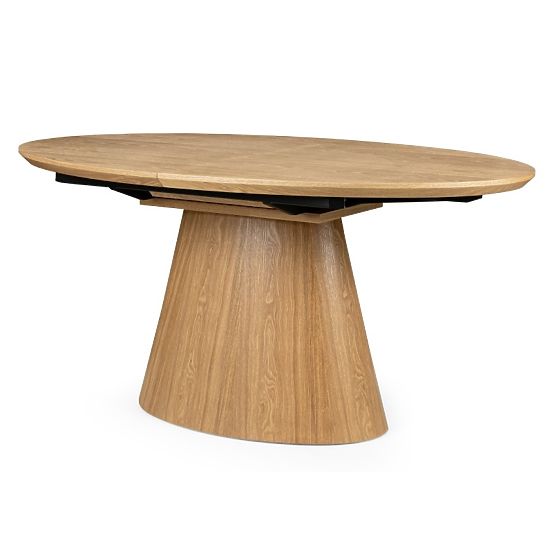 Ausziehbarer Tisch Solan 160-200 cm, oval, natur