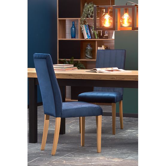 Ausziehbarer Tisch TIAGO 140-220/80 Platte: Eiche Craft, Beine: Schwarz