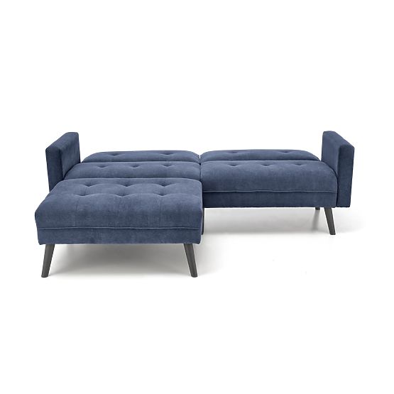 Ausziehbares Sofa CORNELIUS mit Ecksofa-Funktion blau (1p=1Stk)