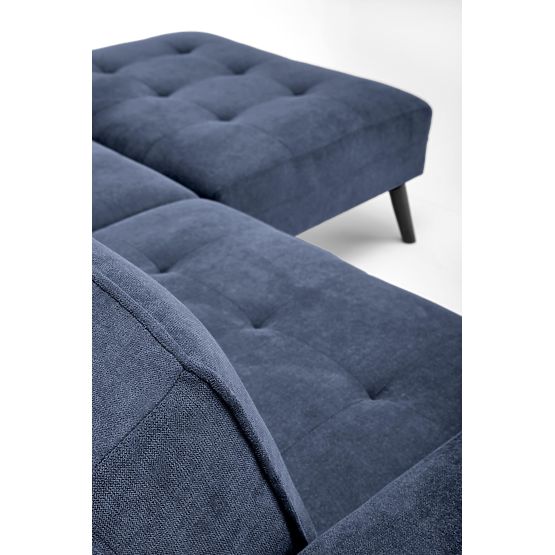 Ausziehbares Sofa CORNELIUS mit Ecksofa-Funktion blau (1p=1Stk)
