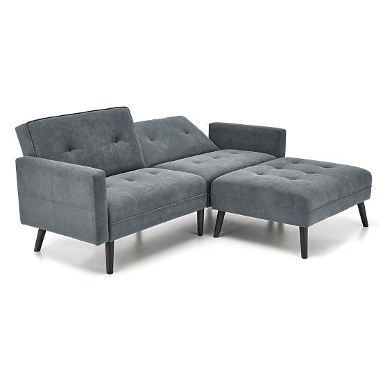 Ausziehbares Sofa CORNELIUS mit Ecksofa-Funktion grau (1p=1Stk)