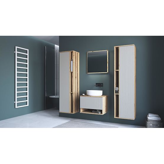 AVIOLA Unterschrank für Waschbecken 60/1S Eiche Artisan (1p=1Stk)