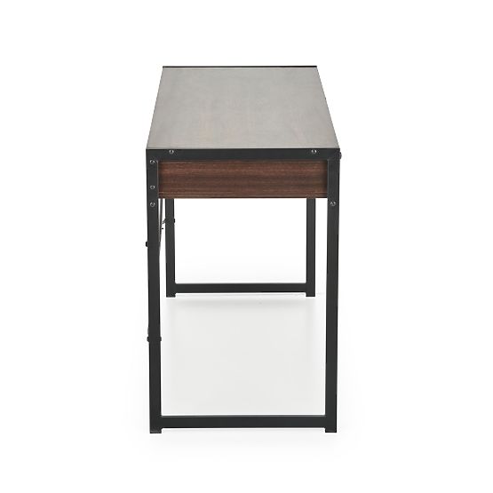 B46 Schreibtisch Nussbaum / Schwarz (1p=1 Stk)