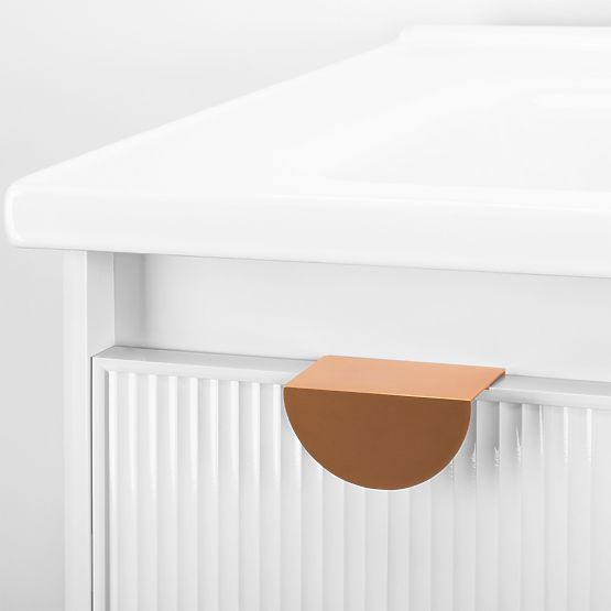 Badezimmermöbel-Set mit Waschbecken Mario 60cm Weiß