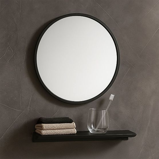 Badezimmermöbel-Set mit Waschbecken Molly 40 cm Grau