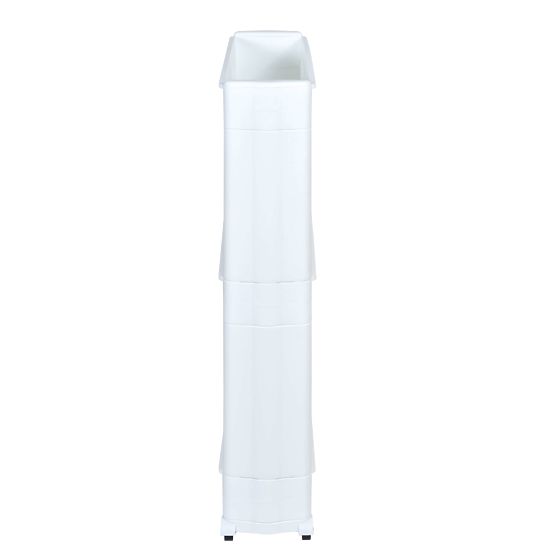 Badezimmerregale auf Rollen weiß 3 Ebenen Leira