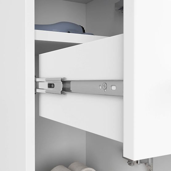 BADEZIMMERSCHRANK FIN SÄULE 30 2D 1SZ 85cm PK WEISS