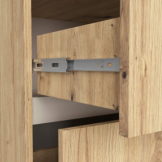 BADEZIMMERSCHRANK FÜR WASCHBECKEN VAMI W90 2SZ 2P PK EICHE ARTISAN / KASCHMIR