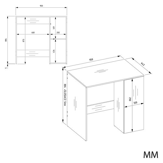 Badezimmerschrank für Waschmaschine mit Türen POLA NP 1D WEISS 2 Regale